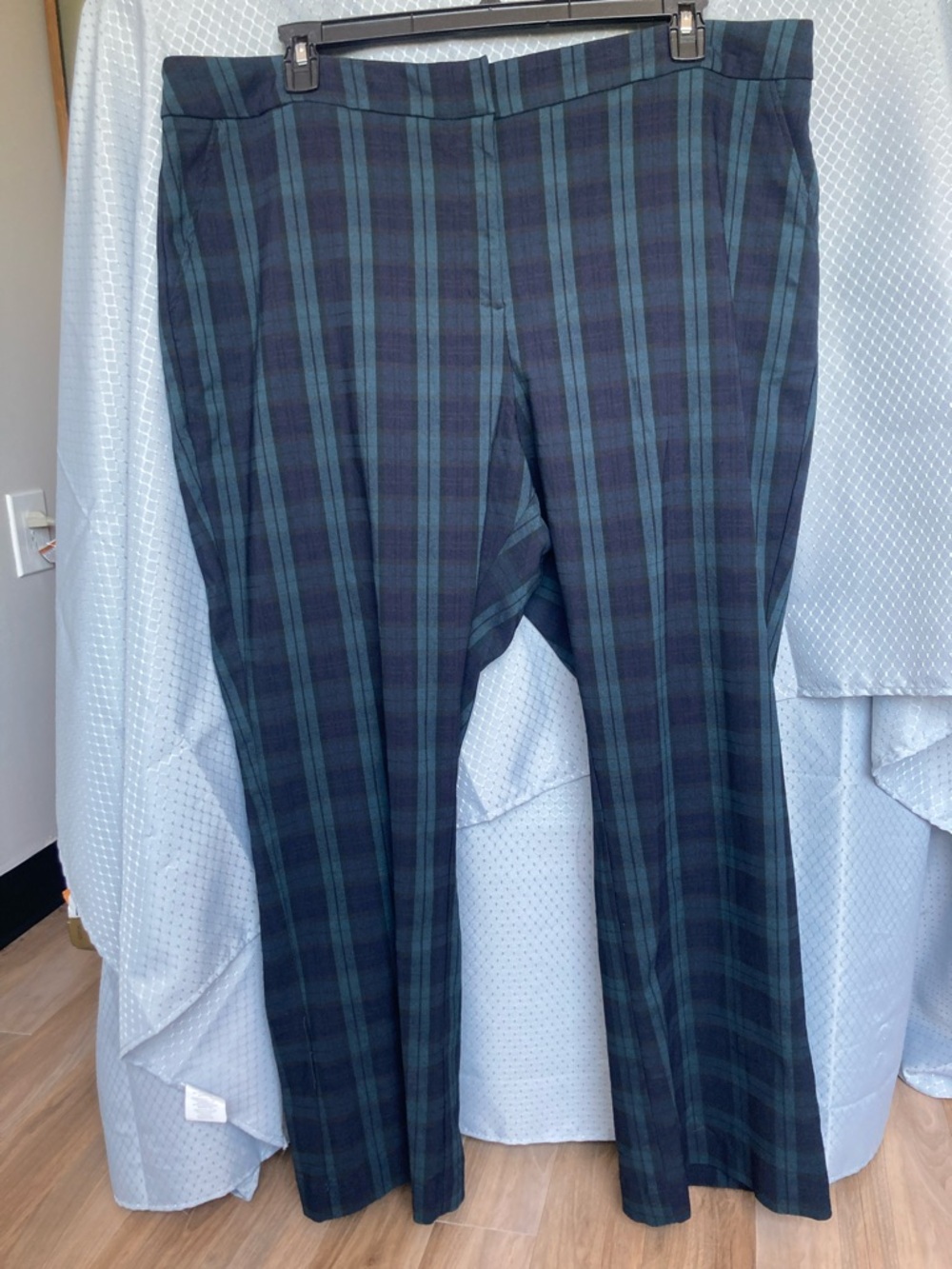 Zac & Rachel bootcut pant plaid print pant size 24W